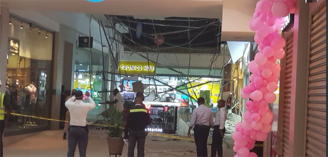 Ceiling collapses at Accra Mall