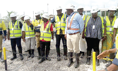 The chiefs at the treatment plant 
