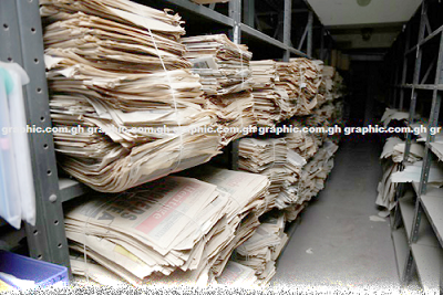 Some documents at the Public Records and Archives Administration Department are fast deteriorating. 