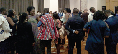 • Some of the fellows at the reception