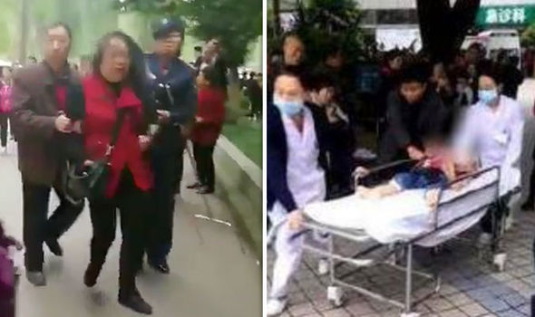 14 children stabbed at kindergarten