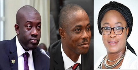From L-R: Mr Kojo Oppong Nkrumah, Mr Evans Opoku Bobie and Ms Cynthia Morrison.
