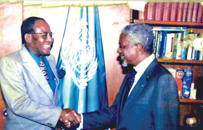 Sammy Tay visits Kofi Annan in New York