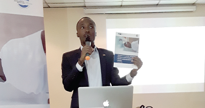 Nana Afriyie, Project Manager, Competence Centre for Energy and Investments, AHK Ghana, launching the report