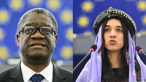 Denis Mukwege and Nadia Murad 