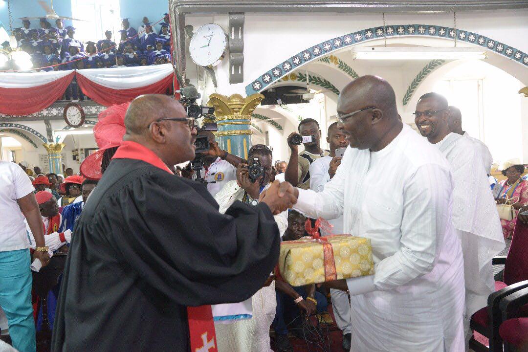 At Bawumia’s 55th birthday at Wesley Methodist Church