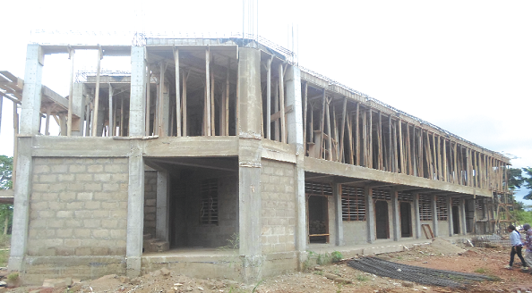 The police training school under construction at Kenyasi No 1