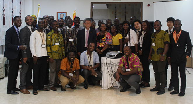 A reception was held for the beneficiaries by Korean Ambassador to Ghana, Mr Sungsoo Kim 