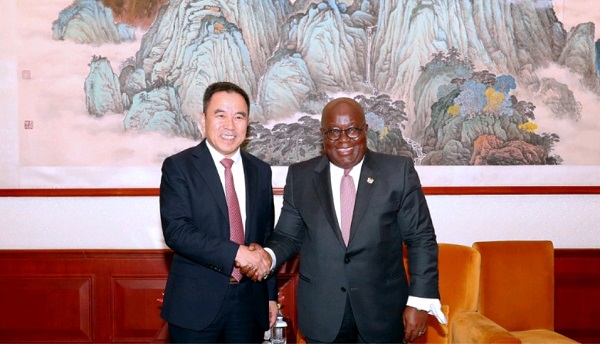 Akufo-Addo meets the Head of StarTimes Group during FOCAC Summit