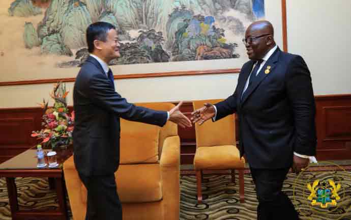 Akufo-Addo meets Alibaba co-founder in China