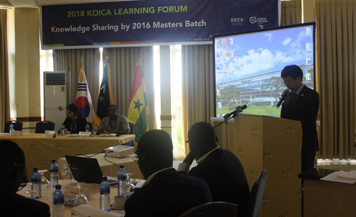 Country Director of KOICA Ghana, Mr Yukyum Kim addressing the gathering
