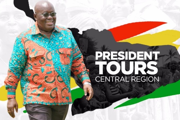 President Akufo-Addo embarks on 4-day tour of Central Region