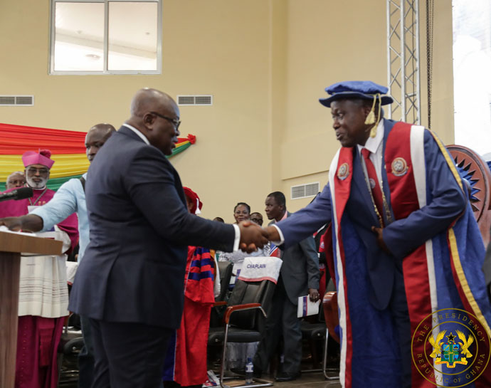 'Promote spirit of reconciliation' - Akufo-Addo to new UEW Vice Chancellor