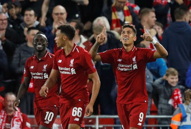 Liverpool's Roberto Firmino celebrates (Image: REUTERS)