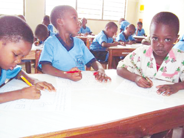 Children are often nervous as they enter Kindergarten for the first time
