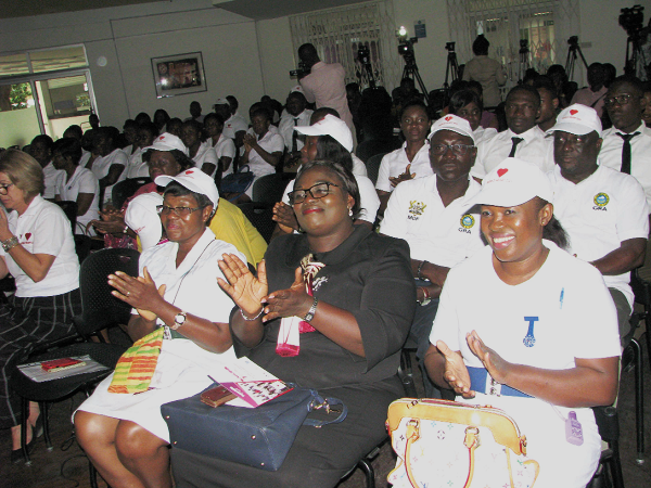 People at the launch  of the World Heart Day in Accra.