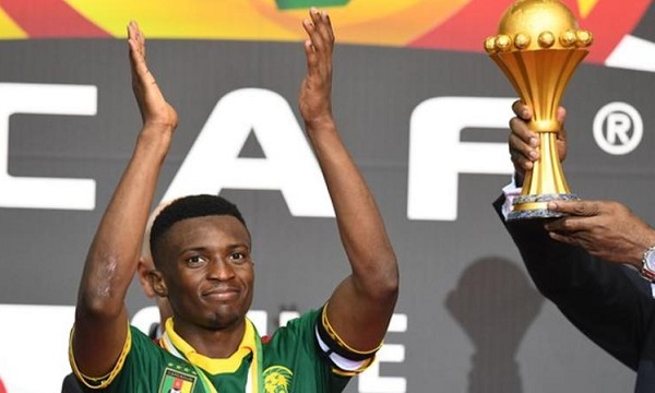 Benjamin Moukandjo captained Cameroon to success in the 2017 Africa Cup of Nations in Gabon.