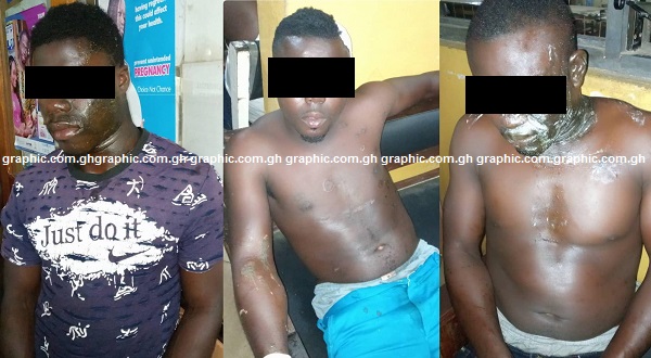 Some of the victims who sustained acid and machete wounds