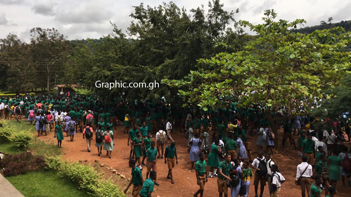 The students moving to their dormitories to pack their stuff to leave campus