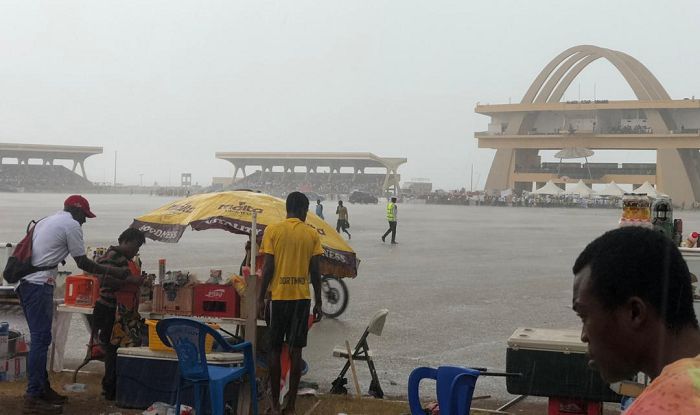 Rain disrupts national May Day parade in Accra [VIDEO]