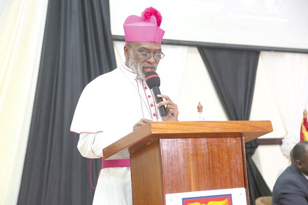  Archbishop Palmer-Buckle delivering his address
