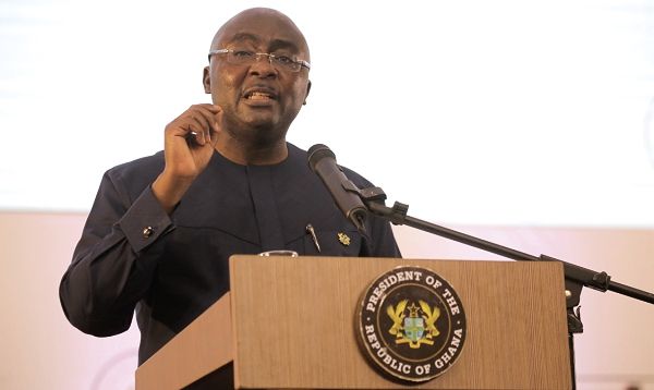 Vice President Bawumia at the town hall meeting Picture: EMMANUEL ASAMOAH ADDAI 
