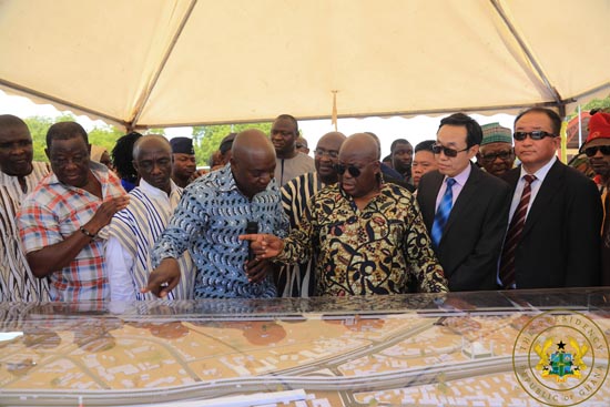 Akufo-Addo cuts sod for Tamale Interchange and launches $2 billion Sinohydro deal