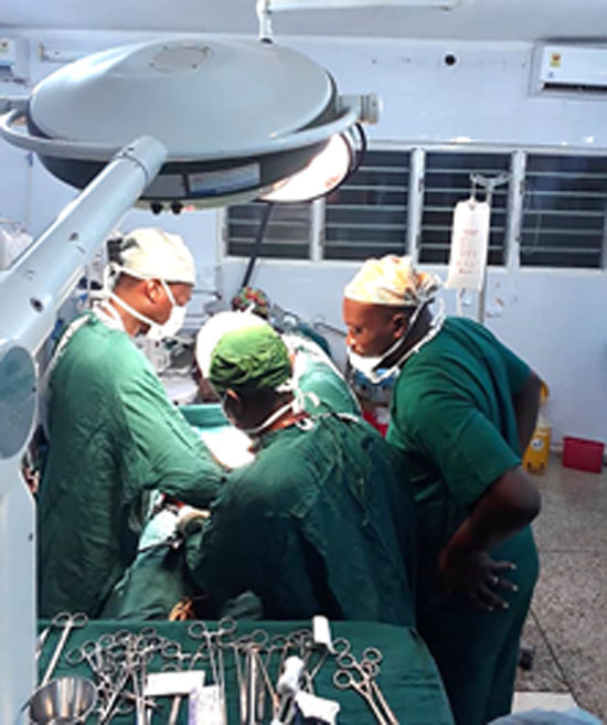 The team of specialist and consultant obstetrician-gynaecologists performing the surgeries.   