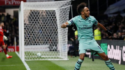 Pierre Emerick Abameyang's goal was his first away from home for Arsenal since Boxing Day