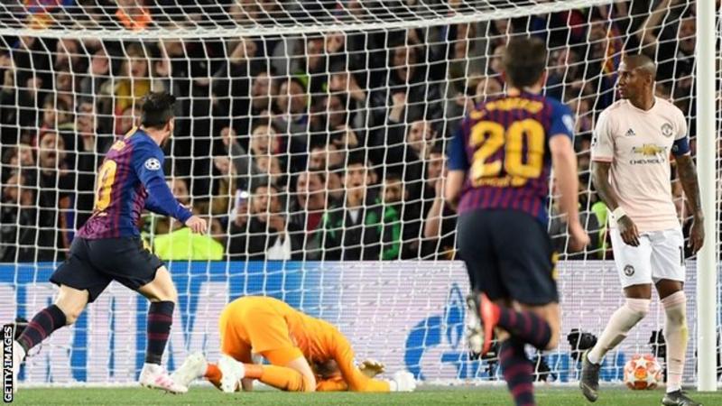 Man Utd crushed by Messi-inspired Barca
