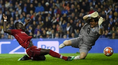 Sadio Mane also scored a hat-trick for Liverpool at Porto in their last-16 meeting last season
