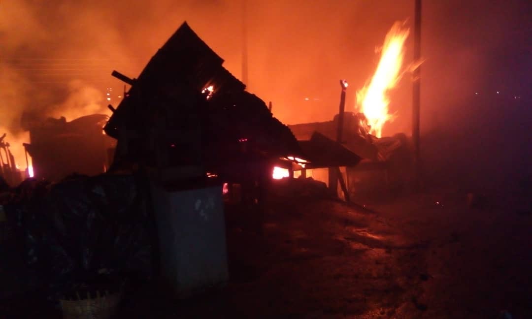 Fire destroys property at Kumasi central market on Good Friday