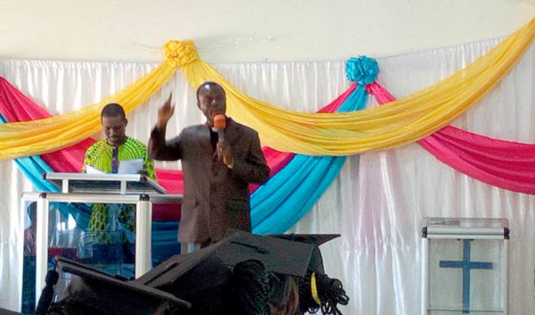• Rev. Dr S.K. Dzokoto speaking at the programme