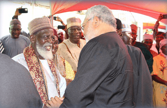 Image result for the national chief imam with rawlings