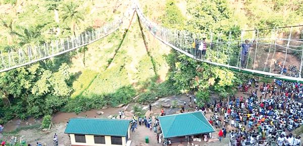  The Newly Constructed Canopy walkways at the Kintampo Waterfalls