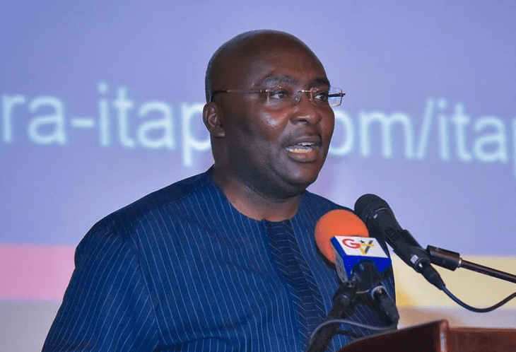   Vice-President, Dr Mahamudu Bawumia speaking at the event