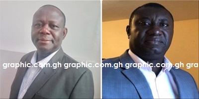 Prof. Amin Alhassan (left) and Mr Frederick Amissah.