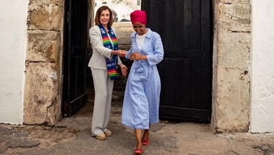 Ilhan Omar and House Speaker Nancy Pelosi in Ghana