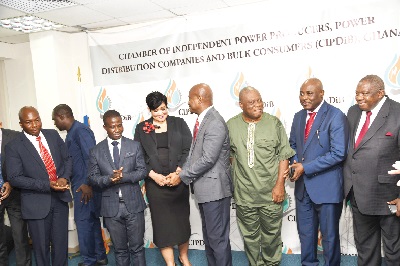 Justice Ellen Vivian Amoah (4th left) interacting with Togbe Afede XIV, the Chairman, and members of the Board of CIPDiB after the inauguration. Among them are Mr Elikplim Kobla Afetorgbor (left) and Nana Sam Brew-Butler (right). Picture: EBOW HANSON