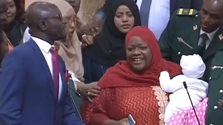 Kenyan MP with baby ordered to leave parliament