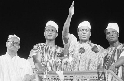 Kwame Nkrumah (second from right) led Ghana to independence in 1957, but was he the only founder?