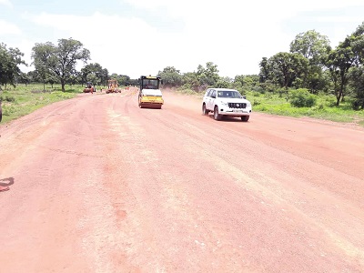 Contractors on the Bolgatanga-Bawku-Pulmakom road