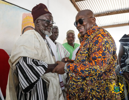 President Akufo-Addo with the Bawku Naba