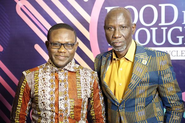 Kobena Ansah (left) with Uncle Ebo Whyte