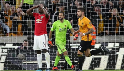 VIDEO: Pogba misses penalty as Man Utd draw with Wolves