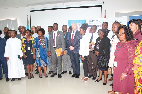  Organisers with dignitaries who attended the World Humanitarian Day celebration in Accra. Picture: Patrick Dickson 