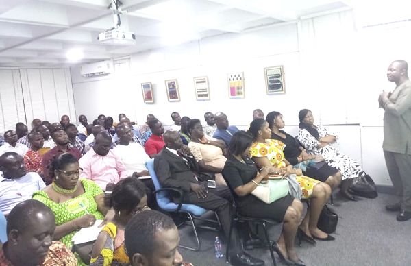 Mr Essilfie-Baiden  addressing the participants in the event