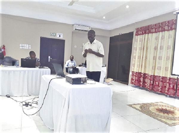 Mr Nicholas Adamtey addressing participants in the workshop