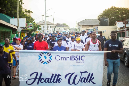 OmniBSIC Bank makes bigger stride at 4th Quarterly Health Walk, committing to health, fitness and well-being