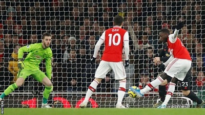 Nicolas Pepe scored his fifth goal of the season and also hit the post before he was substituted